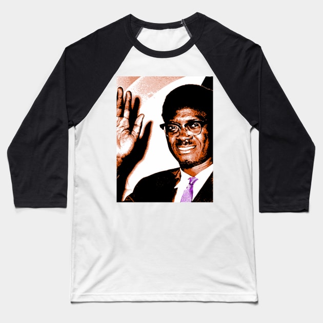 Patrice Lumumba Baseball T-Shirt by truthtopower